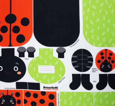 Preview: Tierbeutel Marienkäfer by Käselotti Panel ca. 80cm 